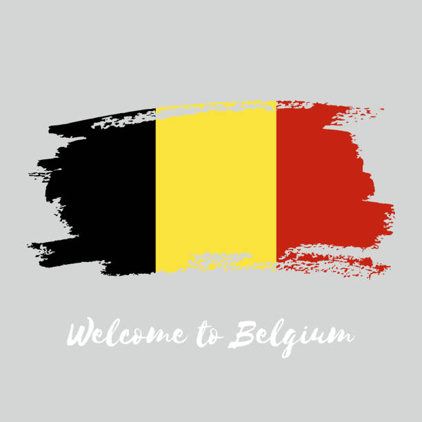 istock Belgium vector watercolor national country flag icon. 1090018792