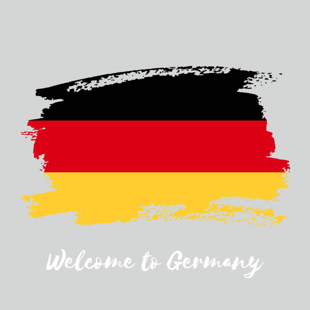 istock Germany watercolor vector national country flag icon 1090018854