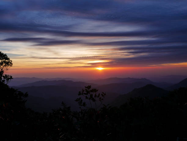 istock Mountainous sunset view in Sabah, Borneo 1090022158
