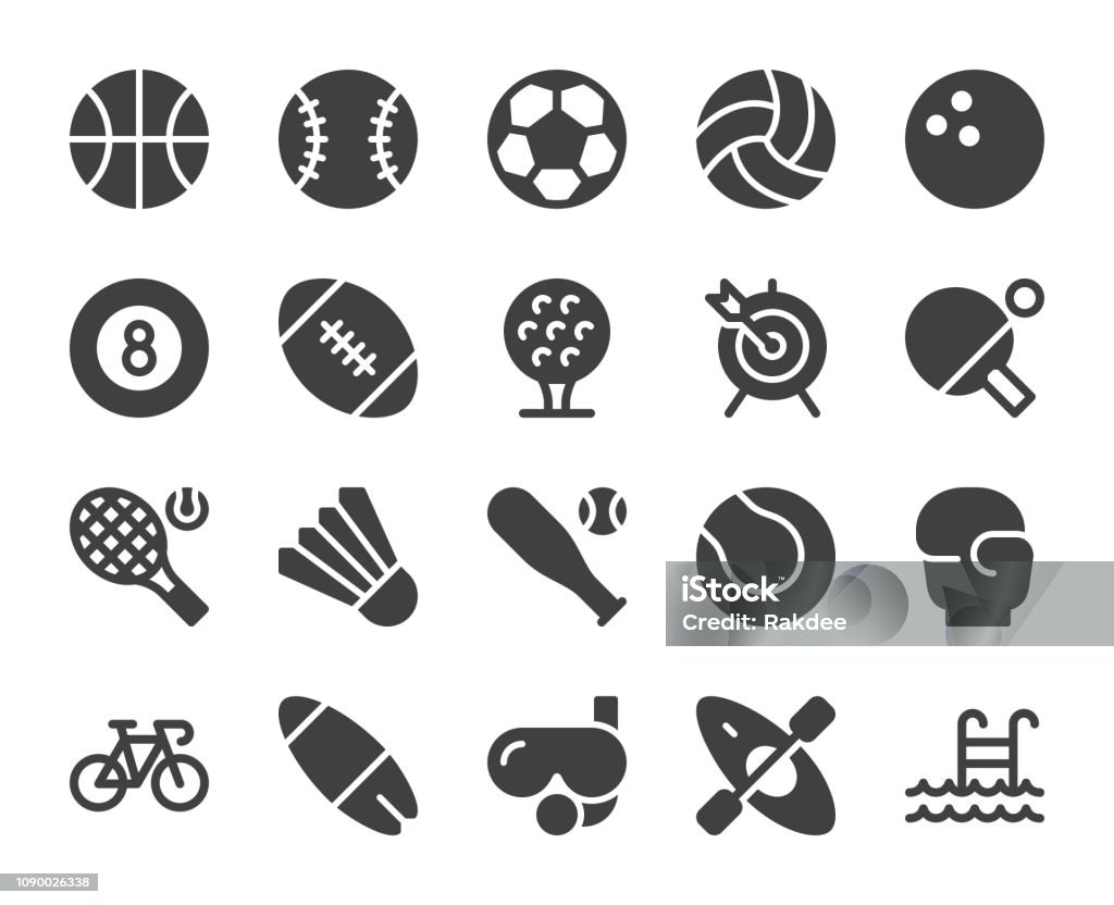 Sport - Icons Sport Icons Vector EPS File. Icon stock vector