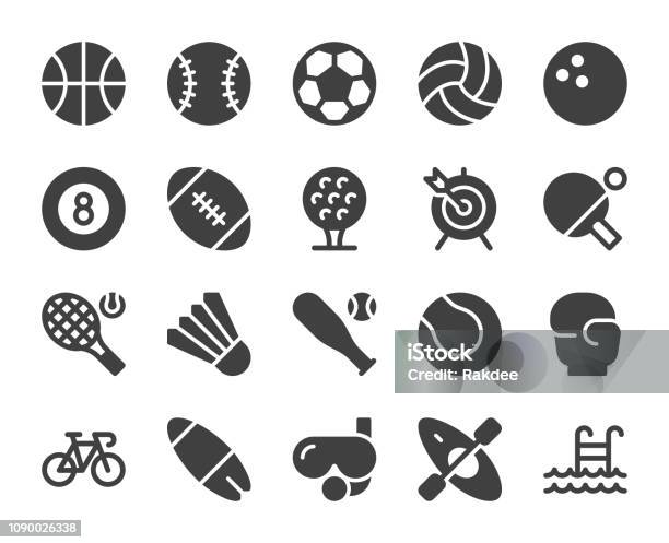 Sport Icons Stock Illustration - Download Image Now - Icon, Sport, Soccer Ball