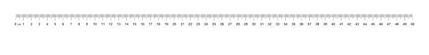 ilustrações de stock, clip art, desenhos animados e ícones de ruler 50 cm. measuring tool. ruler scale. ruler grid 50 cm. size indicator units. metric centimeter size indicators. vector - millimetre
