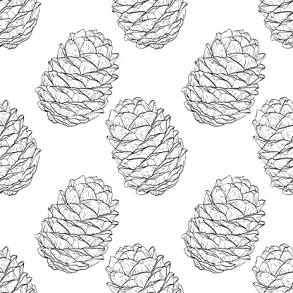 Flat Pattern Cone Vector Seamless Pattern Cone Vector Stock Illustration - Download Image Now ...