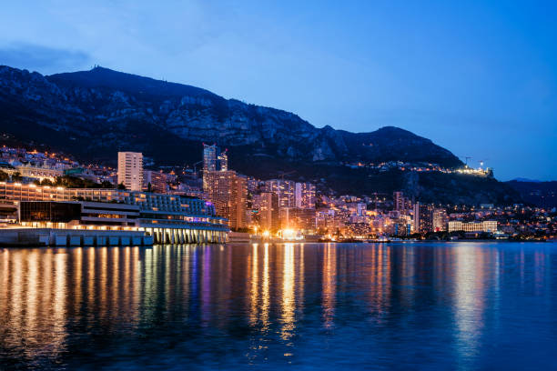 istock Monaco Monte Carlo and Lavrotto Skyline at Twilight 1090034418