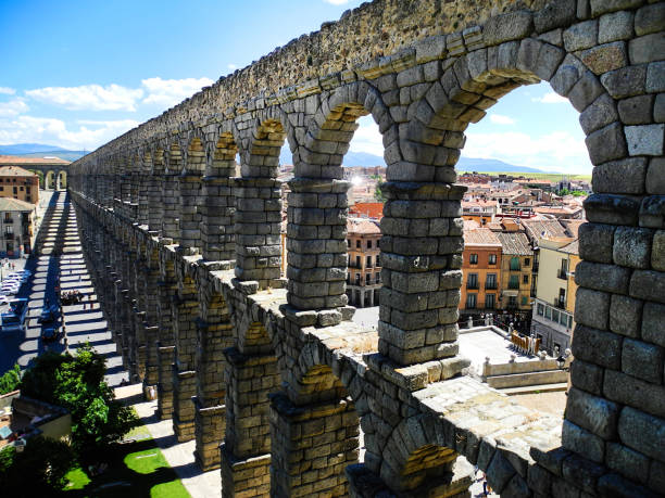 istock Aqueduct in Segovia, Spain. Roman ancient building. 1090037074