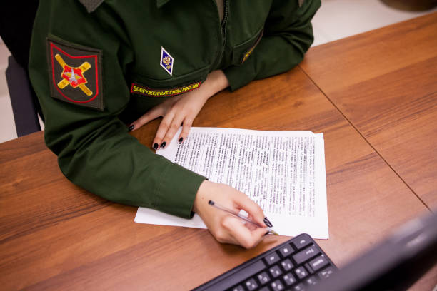 Enlistment office in Moscow Enlistment office in Moscow russian military photos stock pictures, royalty-free photos & images