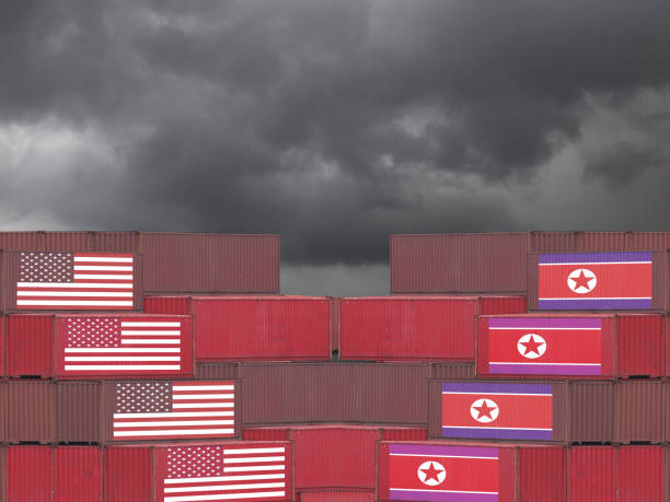 istock North Korea USA economics sanctions cargo container export import shipping 1090039622