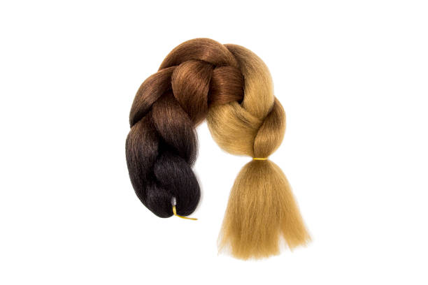 istock Braid of artificial hair on a white background 1090041128