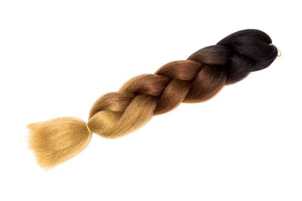 istock Braid of artificial hair on a white background 1090041330