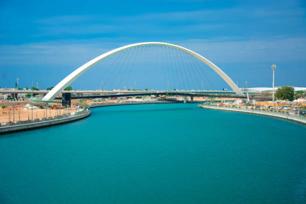 istock Canal Bridge View with blue sky background 1090046880