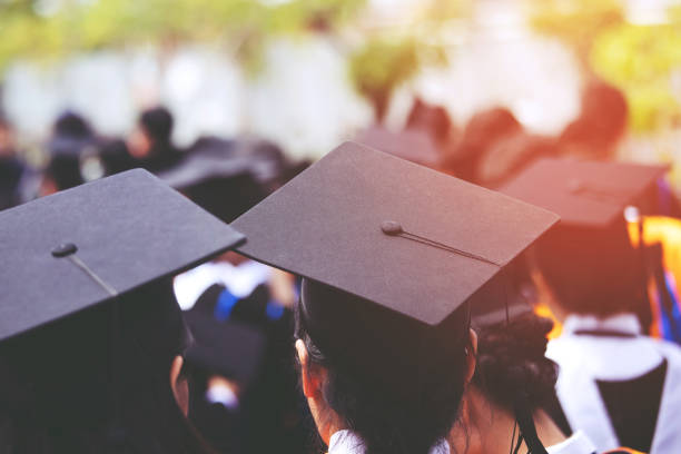 istock Group of Graduates during commencement. Concept education congratulation in University. Graduation Ceremony ,Congratulated the graduates in University during commencement. 1090048554