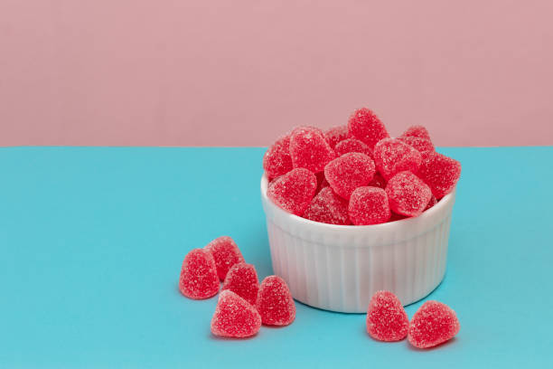 gumdrops - gum drop copy space sweet food gelatin dessert 뉴스 사진 이미지