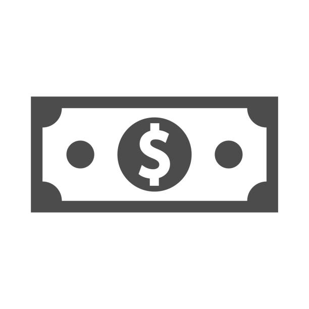 illustrations, cliparts, dessins animés et icônes de projet de loi d’argent isolé sur fond blanc. illustration vectorielle. - symbole du dollar