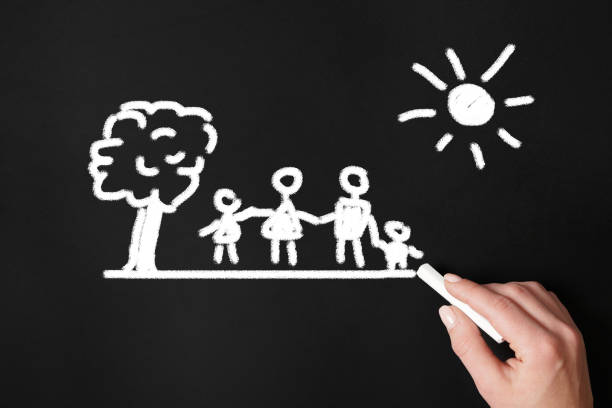istock hand drawing family with chalk on chalkboard 1090078234