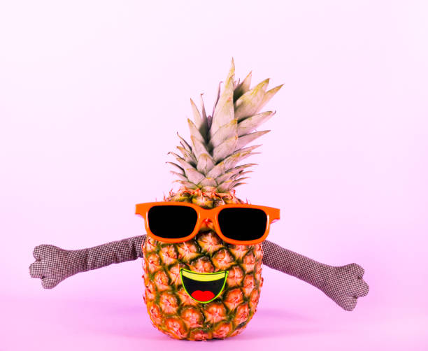 Pineapple in sunglasses - party, fun concept