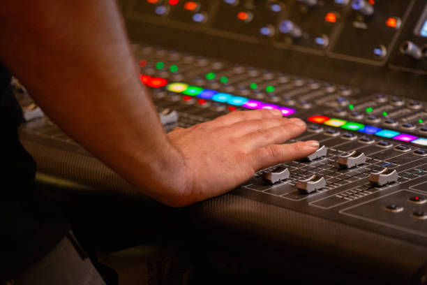 istock Sound Tech on Musical Sound Board Audio Equipment 1090088256