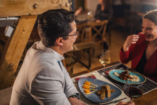 istock Couple having dinner in the restaurant 1090088664