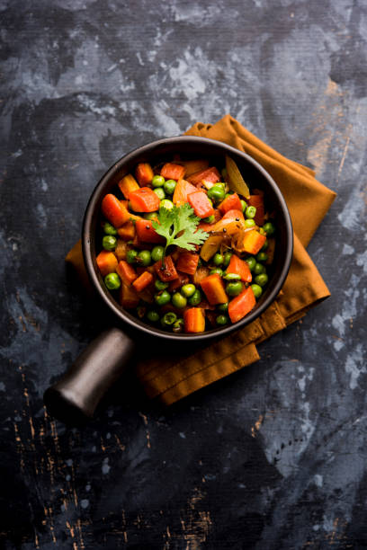 istock Carrot green peas sabzi / Gajar Mutter sabji 1090093028