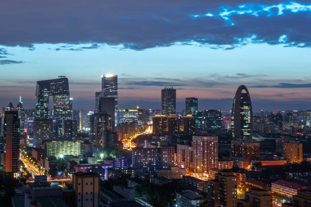 istock Night view of the city 1090096470