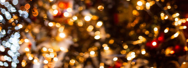 istock Christmas and Happy new year on blurred bokeh banner background. 1090097714