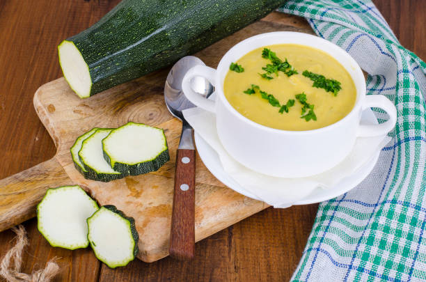 istock Vegetable soup zucchini cream 1090105572