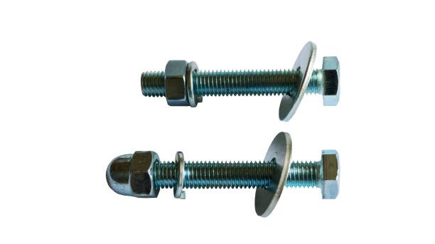 istock two metal bolts with washer and nut 1090106920