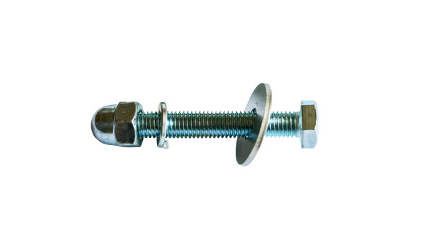 istock bolt with washer and nut metal light 1090106930