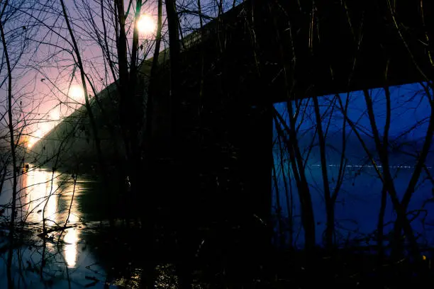 Photo of River Bridge at Dawn