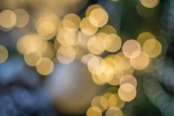 istock Blurred bokeh background texture. warm white garland lights. 1090112782