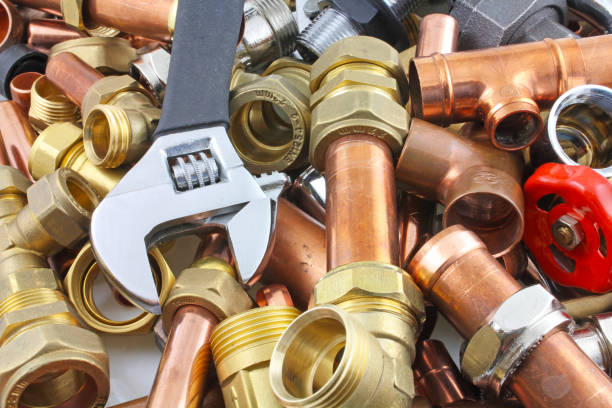 istock Plumber's pipes and fittings 1090123672
