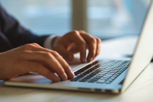 istock The hands typing on the laptop keyboard 1090124584