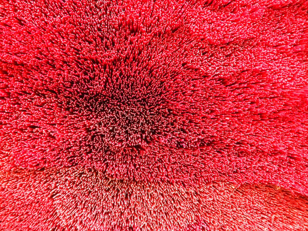 istock Textures of incense sticks red color at put is overlapping, Select focus, blurry. 1090124710