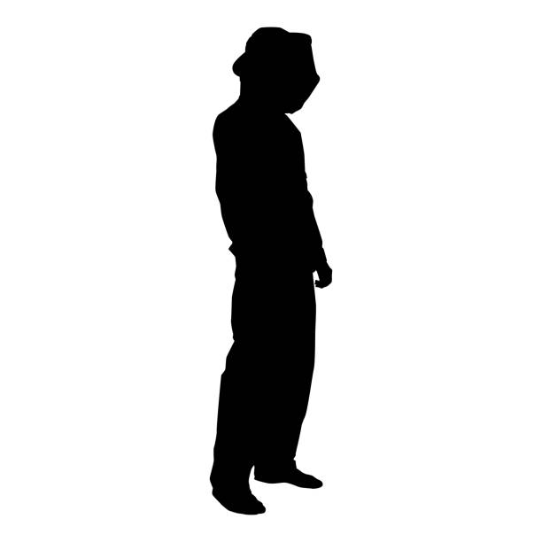 istock Beekeeper in protective outfit clothing with hat with grid of bee stings collects honey Beekeeper beemaster apiarist in apiary View side icon black color vector illustration flat style image 1090136536