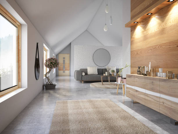 istock Modern Living Room with Sofa and Plants 1090136872