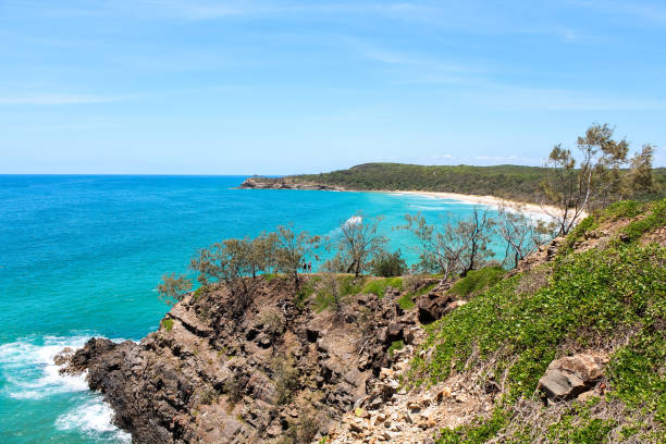 istock Waves hitting cliffs during hike through Noosa National Park during a clear summer day in Noosa Heads (Queensland, Australia) 1090139354
