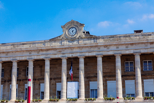 City hall in Hazebrouck. \nHazebrouck, Hauts-de-France, France.