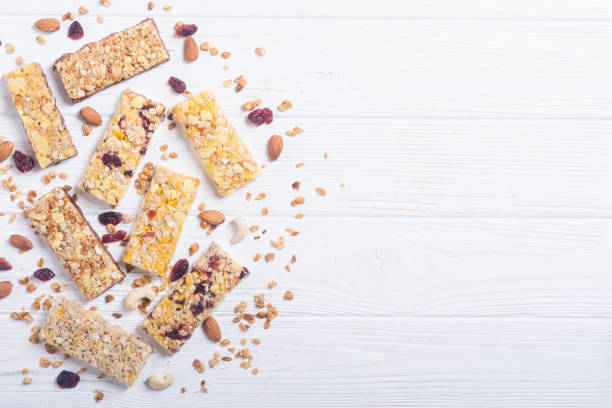 istock Healthy homemade snacks breakfast . Granola bars 1090145338