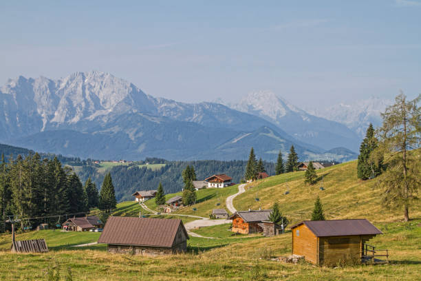 istock Idyllic alpine huts on a plateau in Tennengau 1090146984