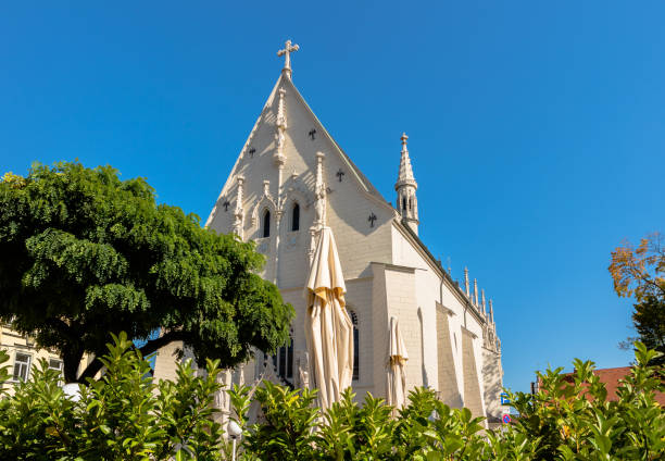 The historic Mariner Church in Detroit, Michigan. The service for the drowned sailors of the famous Edmund Fitzgerald was held here.
