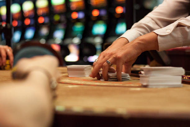 Blackjack Dealer in Casino