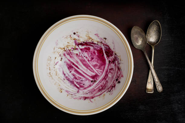 Empty Dirty Dish with Spoons