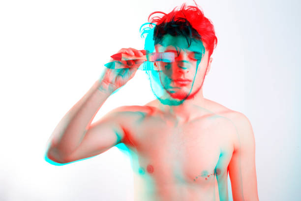istock Multiple Image Of Handsome Young Man Against 1090161074