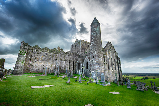 Church ruins on the Rock of Cashel in Ireland.