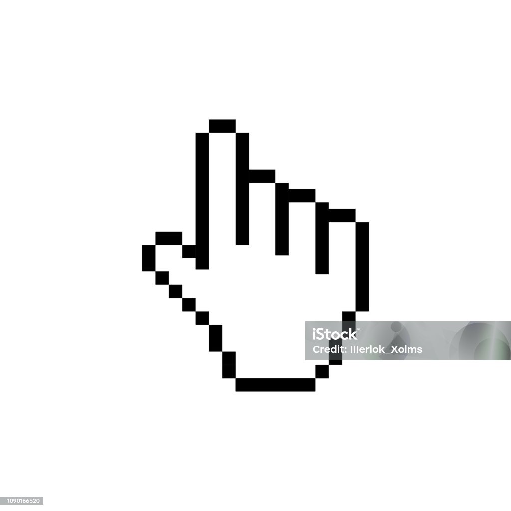 Chuột Máy Tính Bấm Vào Biểu Tượng Mũi Tên Màu Xám Con Trỏ Hình ...