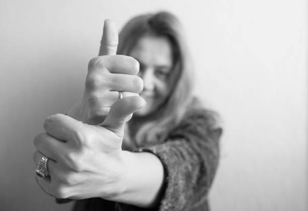 istock Young woman shows thumb up 1090167490