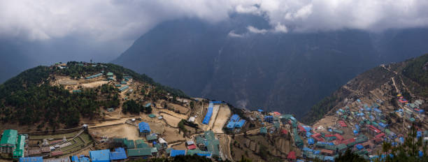 istock Landscape view of Namche Bazaar. 1090192710