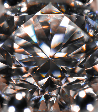 Real diamond close up.