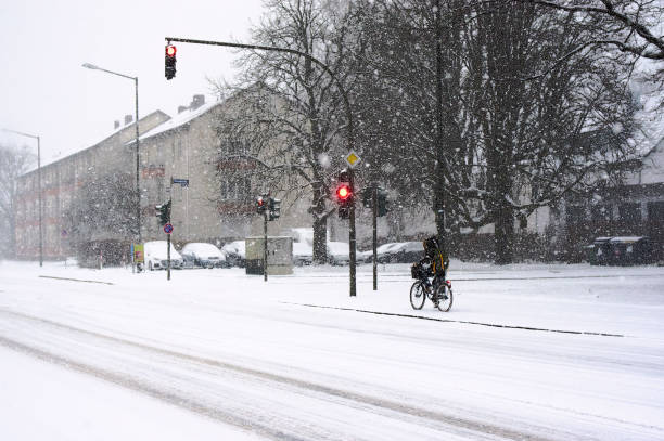 istock A Crossroad in Snowy day 1090224366