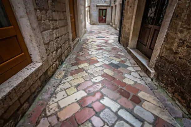 Photo of Narrow cobble stoned passage in Kotor Old Town