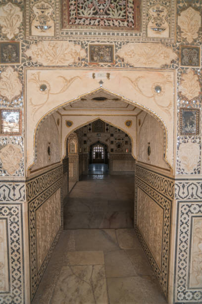 istock Beautiful colored and ornamented doors in Jaipur, Rajasthan, India 1090234892